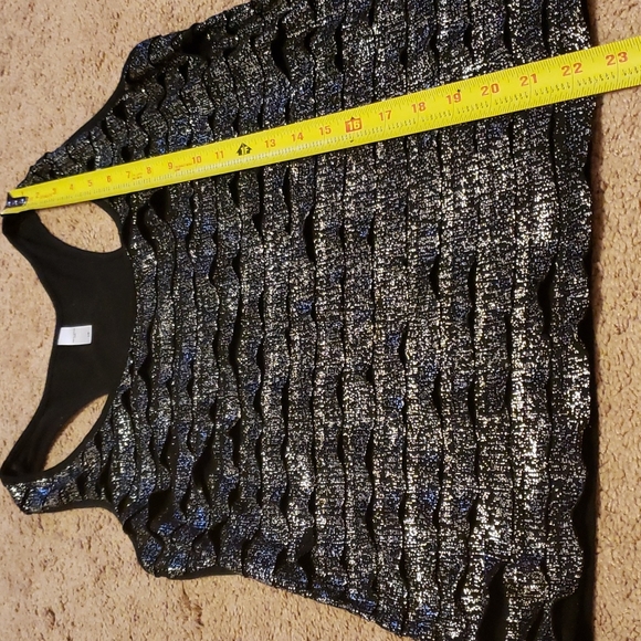 Silver foil racerback tank szL - Picture 4 of 7